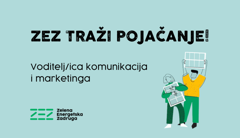 ZEZ treba pojačanje u timu – tražimo glavnu osobu za komunikacije i marketing s minimalno pet, a idealno desetak godina iskustva