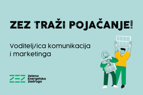 ZEZ treba pojačanje u timu – tražimo glavnu osobu za komunikacije i marketing s minimalno pet, a idealno desetak godina iskustva